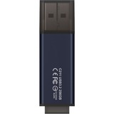 Team Group C211 lecteur USB flash 256 Go USB Type-A 3.2 Gen 1 (3.1 Gen 1) Bleu, Clé USB Gris bleu foncé, 256 Go, USB Type-A, 3.2 Gen 1 (3.1 Gen 1), Casquette, 8 g, Bleu