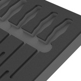 Wera 9811 Insert en mousse pour set de tournevis VDE 1, vide, Dépôt Noir/gris