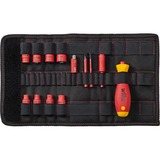Wiha Tournevis et douille 1/4" electric slimVario Set Rouge/Jaune