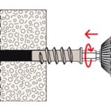 fischer FTP K 6, Cheville Gris clair