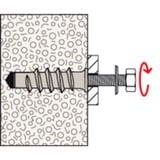 fischer FTP K 6, Cheville Gris clair