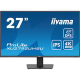 iiyama ProLite XU2792UHSU-B6 écran plat de PC 68,6 cm (27") 3840 x 2160 pixels 4K Ultra HD LED Noir Moniteur Noir (Mat), 1x DisplayPort, 1x HDMI, 1x USB-C, 3x USB-A, 68,6 cm (27"), 3840 x 2160 pixels, 4K Ultra HD, LED, 4 ms, Noir