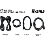 iiyama ProLite XU2792UHSU-B6 écran plat de PC 68,6 cm (27") 3840 x 2160 pixels 4K Ultra HD LED Noir Moniteur Noir (Mat), 1x DisplayPort, 1x HDMI, 1x USB-C, 3x USB-A, 68,6 cm (27"), 3840 x 2160 pixels, 4K Ultra HD, LED, 4 ms, Noir