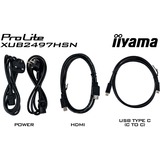 iiyama ProLite XUB2497HSN-W2 écran plat de PC 60,5 cm (23.8") 1920 x 1080 pixels Full HD LED Blanc Moniteur  Blanc (mat), 60,5 cm (23.8"), 1920 x 1080 pixels, Full HD, LED, 1 ms, Blanc