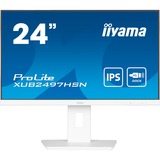 iiyama ProLite XUB2497HSN-W2 écran plat de PC 60,5 cm (23.8") 1920 x 1080 pixels Full HD LED Blanc Moniteur  Blanc (mat), 60,5 cm (23.8"), 1920 x 1080 pixels, Full HD, LED, 1 ms, Blanc