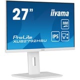 iiyama ProLite XUB2792HSU-W6 écran plat de PC 68,6 cm (27") 1920 x 1080 pixels Full HD LED Blanc Moniteur  Blanc (mat), 68,6 cm (27"), 1920 x 1080 pixels, Full HD, LED, 0,4 ms, Blanc