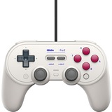 8BitDo Pro 2 Wired G Classic, Manette de jeu Gris, PC, Nintendo Switch