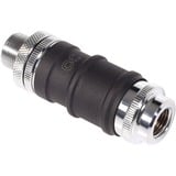 Alphacool ES Schnellverschluss BLH1A PushIn Set IG-IG avec presse-étoupe, Connecteur Noir (Mat)/chrome