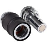 Alphacool ES Schnellverschluss BLH1A PushIn Set IG-IG avec presse-étoupe, Connecteur Noir (Mat)/chrome