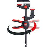 BESSEY 2x serre-joint de table à une main avec poignée pivotante (EZR360-15SET) Noir/Rouge
