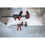BESSEY 2x serre-joint de table à une main avec poignée pivotante (EZR360-15SET) Noir/Rouge