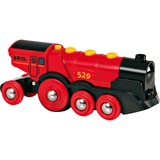 BRIO Locomotive Puissante à Piles - Rouge, Jeu véhicule Rouge