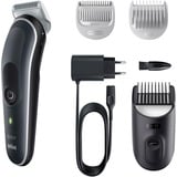 Braun BodyGroomer BG5340 Noir, Argent, Tondeuse Noir/Blanc, Mouillé & sec, AC/Batterie, Noir, Argent