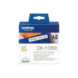 Brother DK-11203 Rouleau d'étiquettes - original – Noir sur blanc, 17 x 87 mm, Ruban 17 x 87 mm, Noir sur blanc, 1 pièce(s), DK, Blanc, Thermique directe, Chine