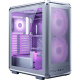 Cooler Master MasterFrame 500 Mesh ARGB boîtier midi tower Argent | 2x USB-A | 1x USB-C | RGB | Verre Trempé