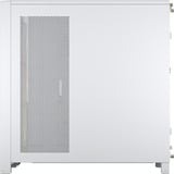 Corsair FRAME 4000D LCD RS ARGB Premium boîtier midi tower Blanc | 3x USB-C | RGB | Verre Trempé