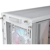 Corsair FRAME 4000D LCD RS ARGB boîtier midi tower Blanc | 3x USB-C | RGB | Verre Trempé