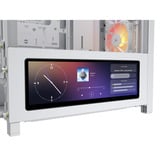 Corsair FRAME 4000D LCD RS ARGB boîtier midi tower Blanc | 3x USB-C | RGB | Verre Trempé