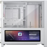 Corsair FRAME 4000D LCD RS ARGB boîtier midi tower Blanc | 3x USB-C | RGB | Verre Trempé