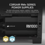 Corsair RM1000x (2024) Reconditionné alimentation modulaire 1000 watt Noir, 4x PCIe
