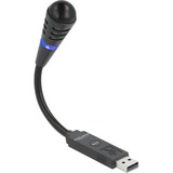 DeLOCK 66499 microphone Noir Microphone de Notebook Noir, Microphone de Notebook, -35 dB, 70 - 15000 Hz, 16 bit, 48 kHz, Unidirectionnel