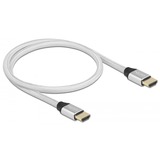 DeLOCK 85365 câble HDMI 0,5 m HDMI Type A (Standard) Argent Argent, 0,5 m, HDMI Type A (Standard), HDMI Type A (Standard), Compatibilité 3D, 48 Gbit/s, Argent