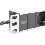 Digitus Bloc d'alimentation à 8 prises DN-95401, Multiprise Noir/en aluminium