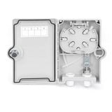 Digitus Boîte de distribution FTTH pour extérieur 2SC/Simplex, LC/Duplex, Support Blanc