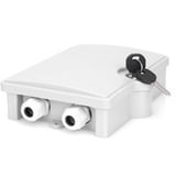 Digitus Boîte de distribution FTTH pour extérieur 2SC/Simplex, LC/Duplex, Support Blanc