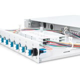 Digitus Boîte de fusion fibre optique, équipée, LC, OS2, Boîte de raccordement Gris