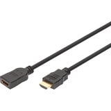 Digitus Câble de rallonge HDMI High Speed avec Ethernet, Câble d'extension Noir