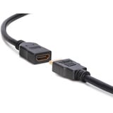 Digitus Câble de rallonge HDMI High Speed avec Ethernet, Câble d'extension Noir