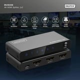 Digitus Splitter HDMI 4K, 1x4, Repartiteur HDMI Noir