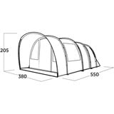 Easy Camp 120498 Skarvan 6, Tente Gris