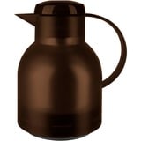 Emsa SAMBA thermos 1 L Marron, Verseuse isotherme Brun foncé/transparent, 1 L, Marron, Polypropylène (PP), 12 h, 24 h, 178 mm