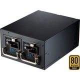 FSP Twins PRO unité d'alimentation d'énergie 20+4 pin ATX PS/2 Noir alimentation  900 watt 4x PCIe, 900 W, 100 - 240 V, 50 - 60 Hz, 6 - 10 A, Actif, 130 W