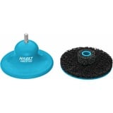 Hazet Nettoyant pour bride de jante (corps principal + 1 disque abrasif), Ø 160 mm, Meule d’affûtage Bleu