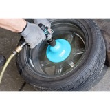 Hazet Nettoyant pour bride de jante (corps principal + 1 disque abrasif), Ø 160 mm, Meule d’affûtage Bleu