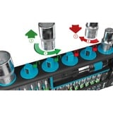 Hazet SmartHolder 2300SH-1, jeu de clés à douille et embouts 1/4", Set d'embouts de vissage Noir