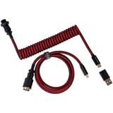 Keychron Premium Coiled Aviator Cable, Straight, Câble Rouge, 1,08 mètres