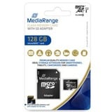 MediaRange MR945 mémoire flash 128 Go MicroSDXC UHS-I Classe 10, Carte mémoire Noir, 128 Go, MicroSDXC, Classe 10, UHS-I, 80 Mo/s, 20 Mo/s