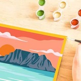 Ravensburger CreArt - Coucher de soleil à la plage, Peinture 