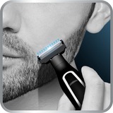 Rowenta Forever Sharp TN6000 Mouillé & sec Noir, Argent, Tondeuse à barbe Noir/Argent, Lavable, Batterie, Lame auto-aiguisable, Noir, Argent