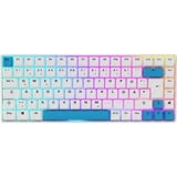 Sharkoon SKILLER SGK50 S3 PBT, clavier gaming Blanc/Bleu clair, Layout DE, Gateron G Pro 3.0 Yellow