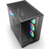 Sharkoon Steel Shark boîtier midi tower Noir | 2x USB-A | 1x USB-C | RGB | Verre Trempé