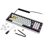 Sharkoon clavier gaming Blanc, Layout DE, Gateron Yellow