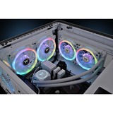 Thermaltake Ventilateur Radiateur SWAFAN 14 RGB TT Premium Edition Blanc (Pack de 3 ventilateurs) ventilateurs de boîtier Blanc, 3 pièces, 140 x 140 x 25 mm