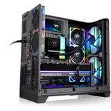 Thermaltake  boîtier midi tower Noir | 2x USB-A | 1x USB-C | Verre Trempé