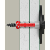 fischer Cheville DuoPower 8x40 S Gris clair/Rouge