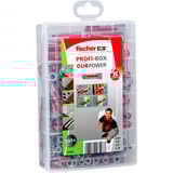 fischer Profi-Box DuoPower, Cheville Gris clair/Rouge